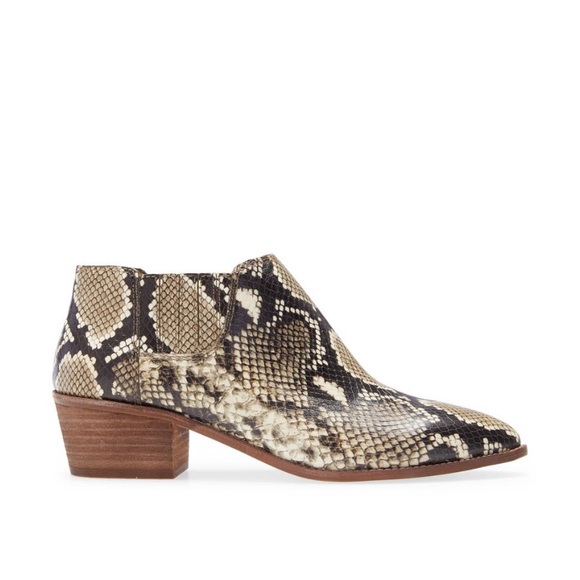 NEW Madewell Sonia Chelsea Snakeskin Print Boot - Picture 2 of 16